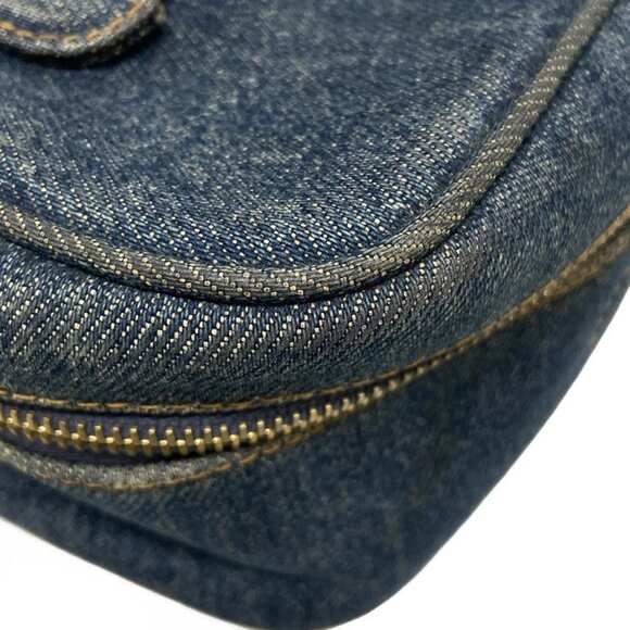 Auth CHANEL - Blue Denim Vanity Bag - Picture 12 of 16